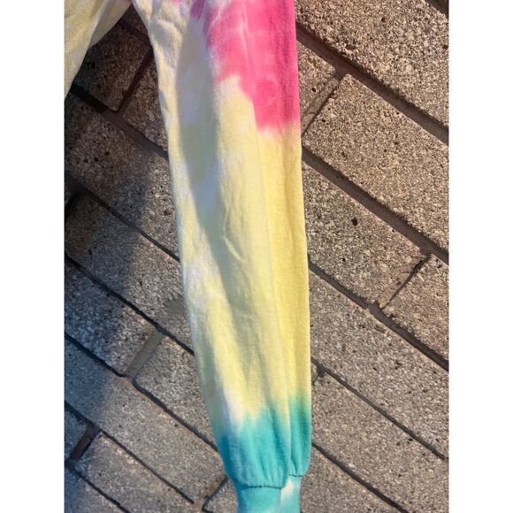 Blow Pop Bubble Gum Tie-Dye Long Sleeve Shirt  Tootsie  M  100% Cotton  Multi-Co - Picture 5 of 6